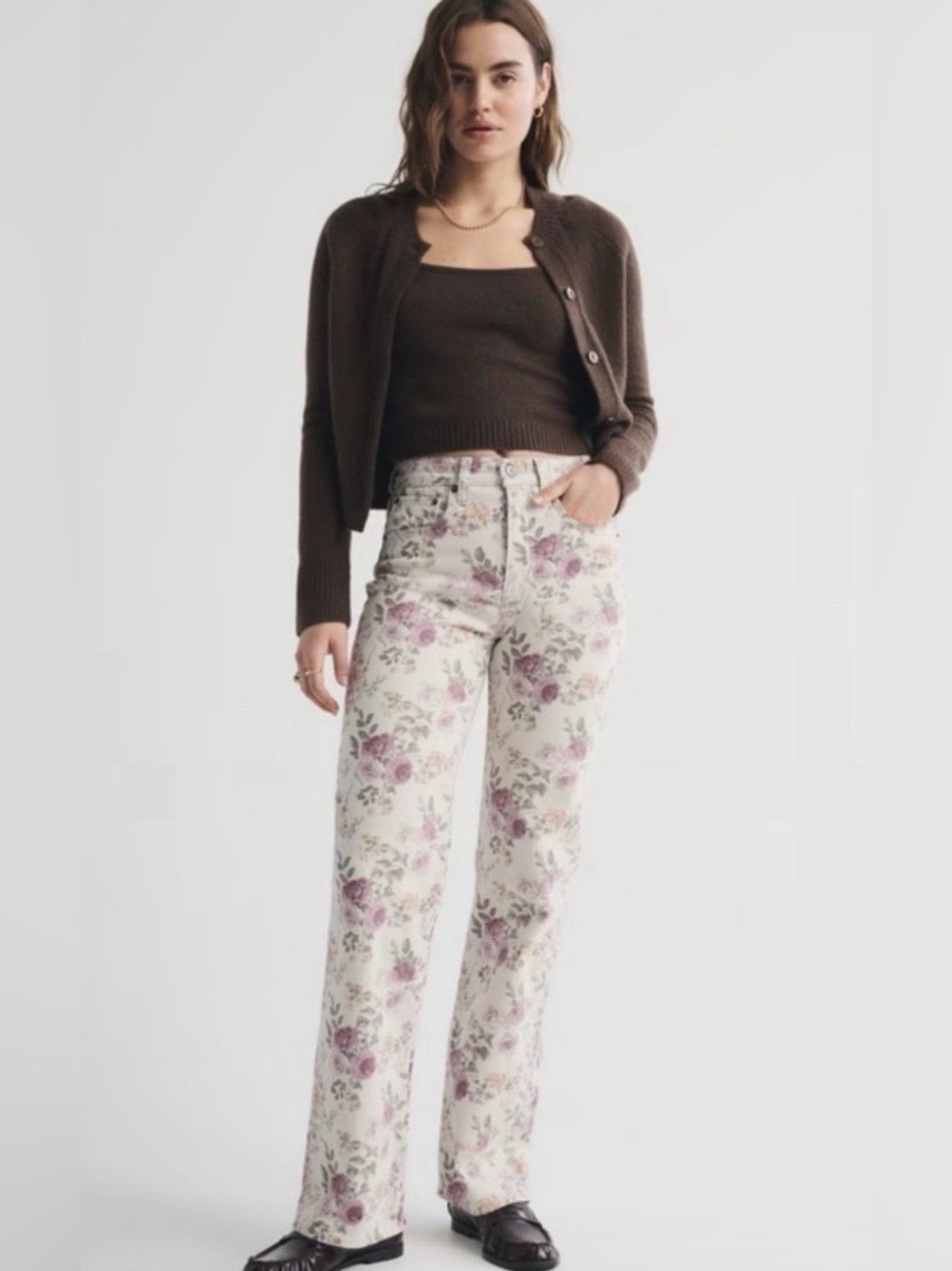 Curve Appeal Floral Denim Jeans